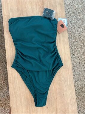 Women’s One-Piece Swimsuit in Deep Teal